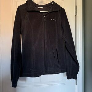Columbia Women's Black Fleece Zip Up Jacket Size L
